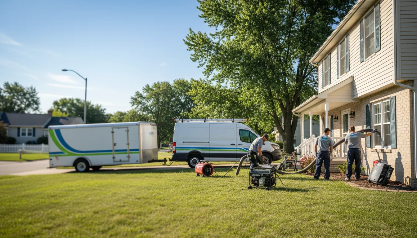 Flooded Basement Restoration And Cleanup With Repair in Livingston, WI near me